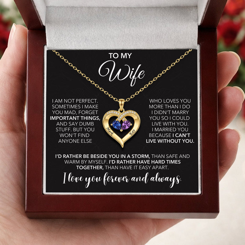 'To My Wife' Forever & Always Necklace