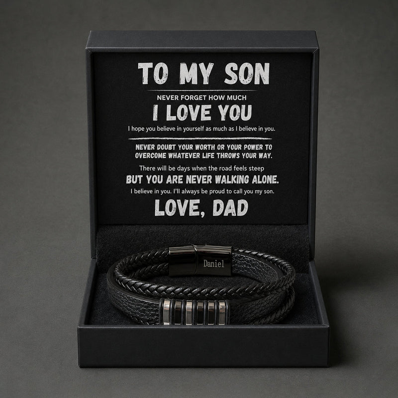 To My Son – Never Walking Alone Bracelet