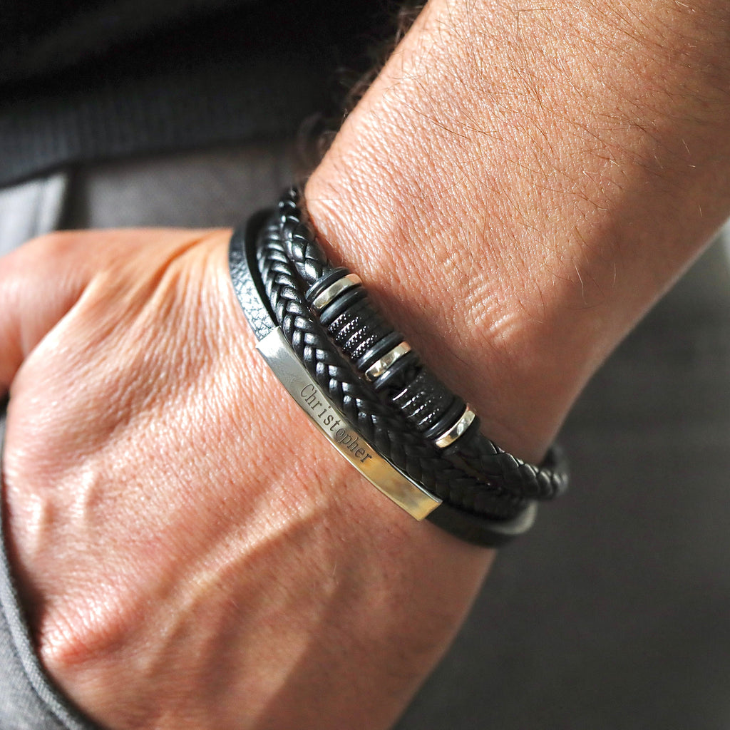 'To My Son' Linked For Life Personalized Bracelet