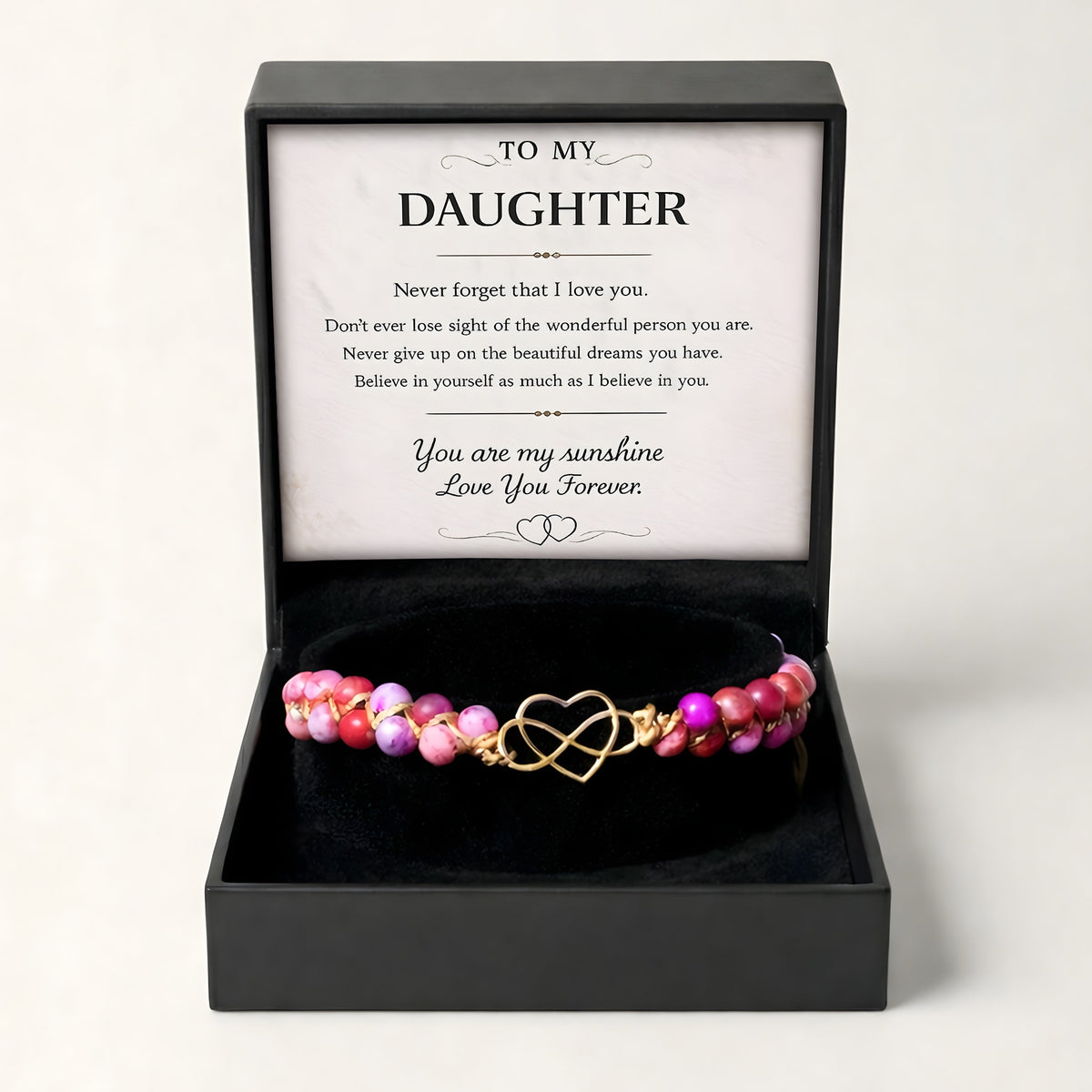 To My Daughter – Forever Linked Keepsake Bracelet