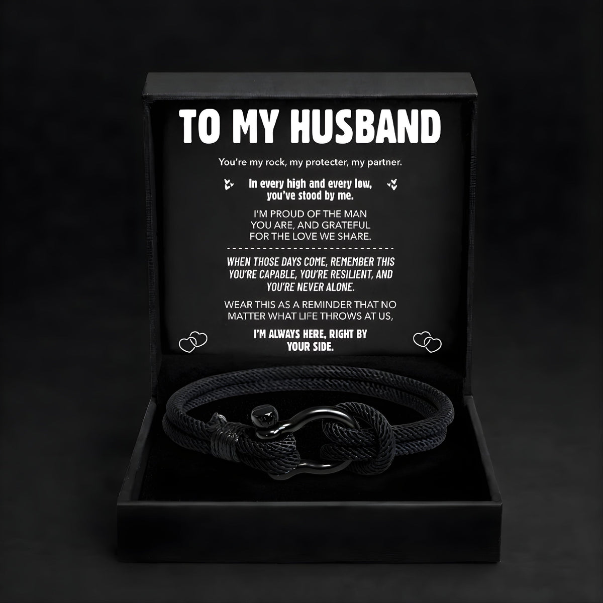'To My Husband' The Anchor Bracelet