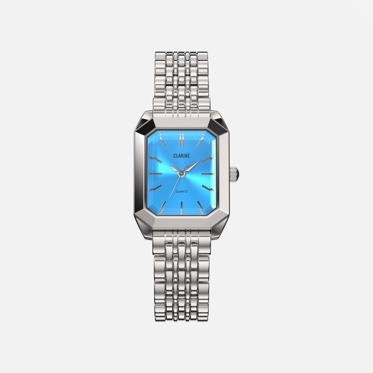 Silver / Blue