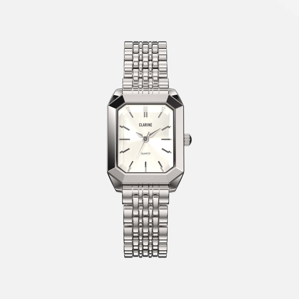 Silver / White