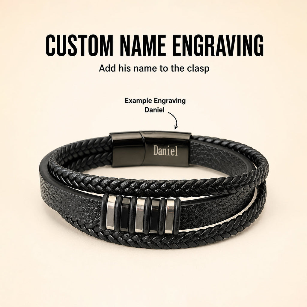 To My Son - You Are Never Walking Alone Bracelet