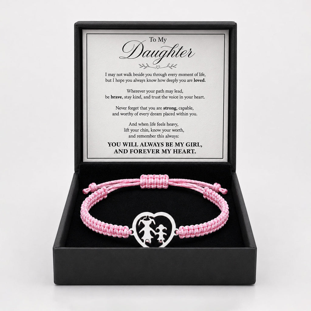 To My Daughter Forever My Heart Bracelet