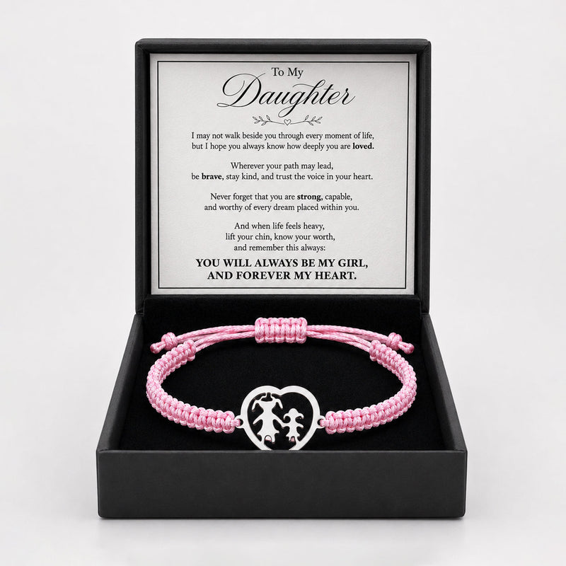 To My Daughter Forever My Heart Bracelet