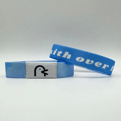Faith Over Fear band, pattern side and message side