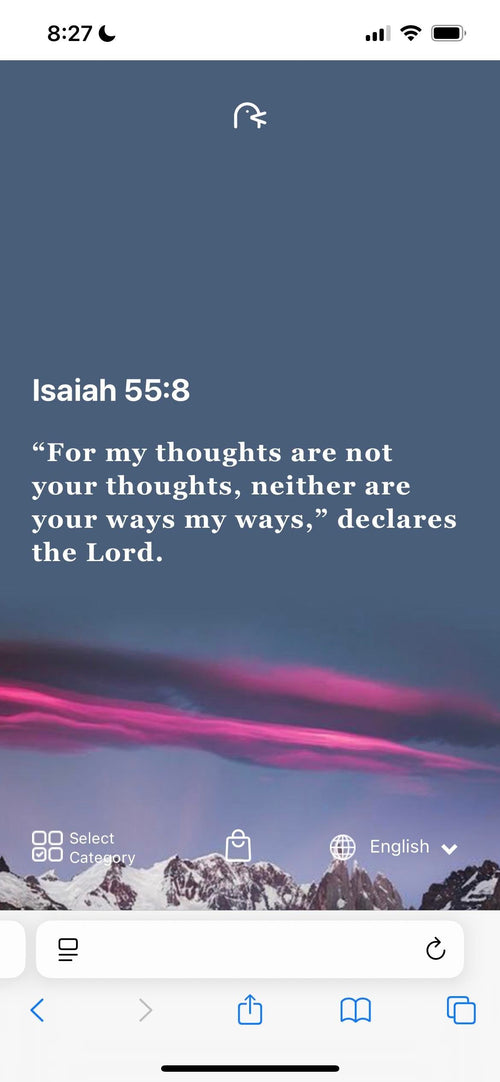 A phone showing today’s verse on screen