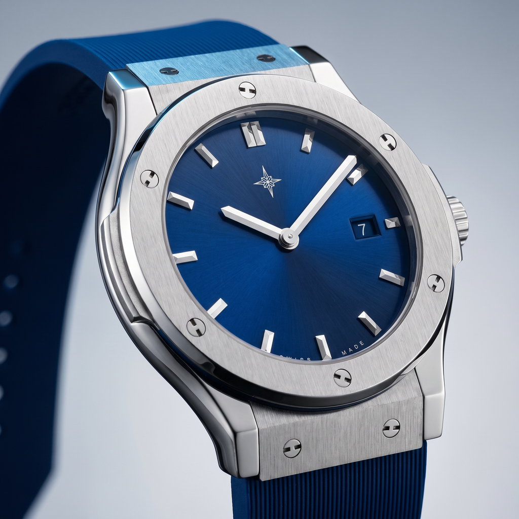 Fusion 42mm Argent – Azure