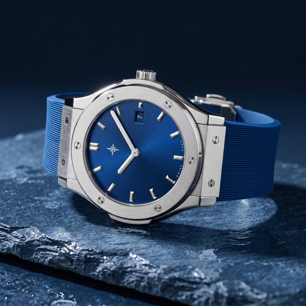 Fusion 42mm Argent – Azure
