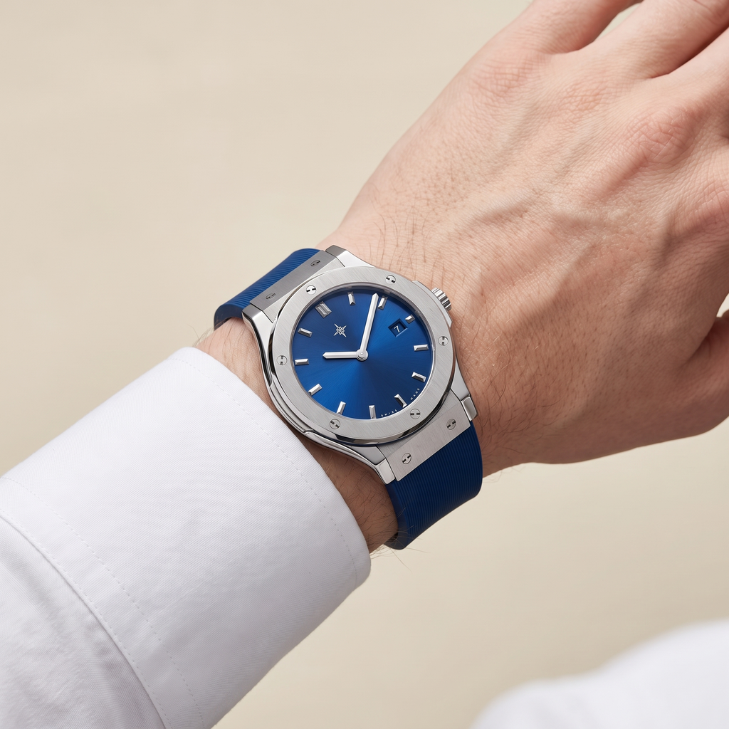 Fusion 42mm Argent – Azure