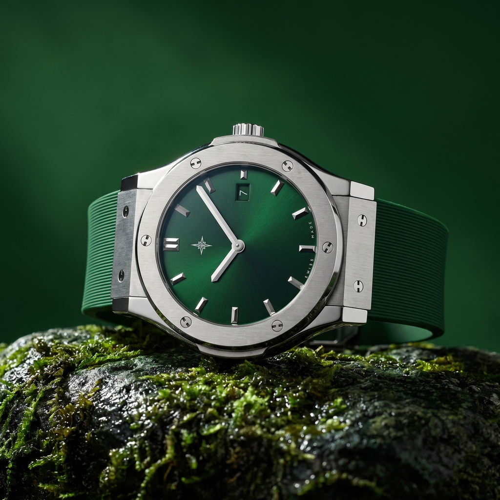 Fusion 42mm Argent – Emerald