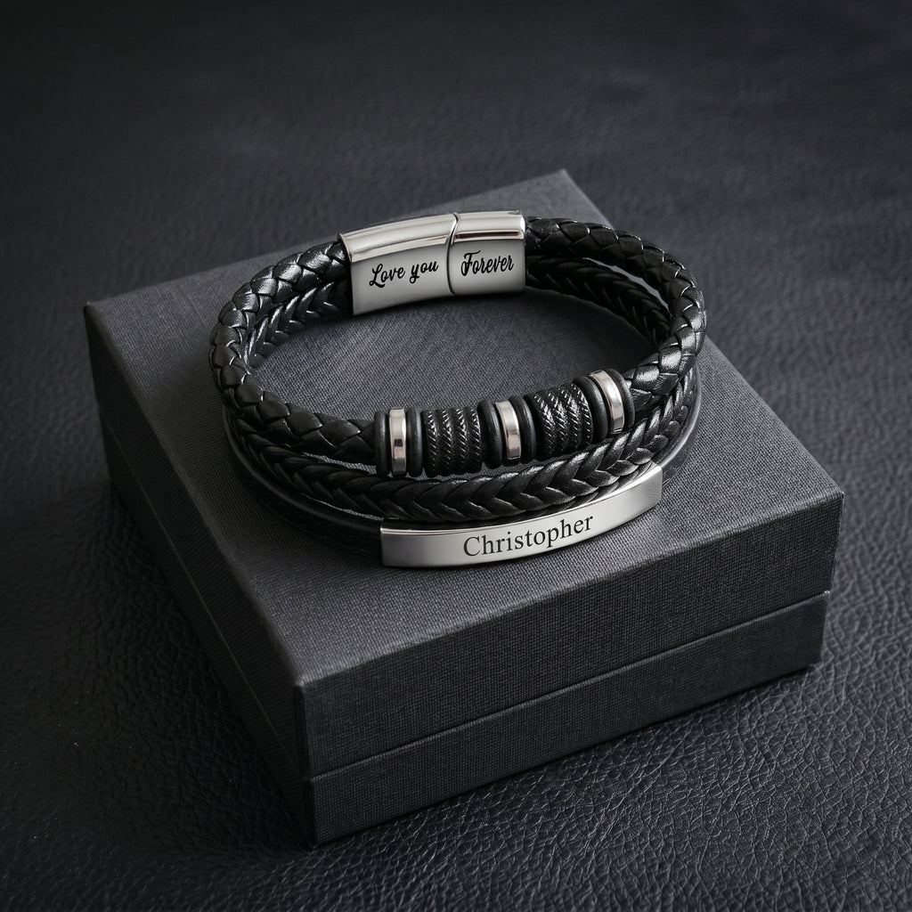 'To My Son' Linked For Life Personalized Bracelet