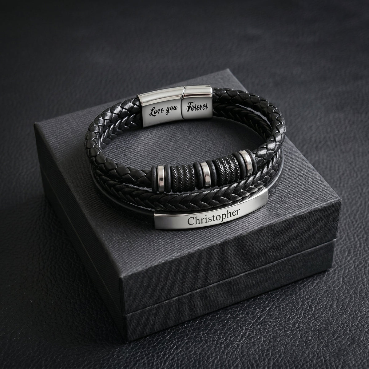 'To My Son' Linked For Life Personalized Bracelet