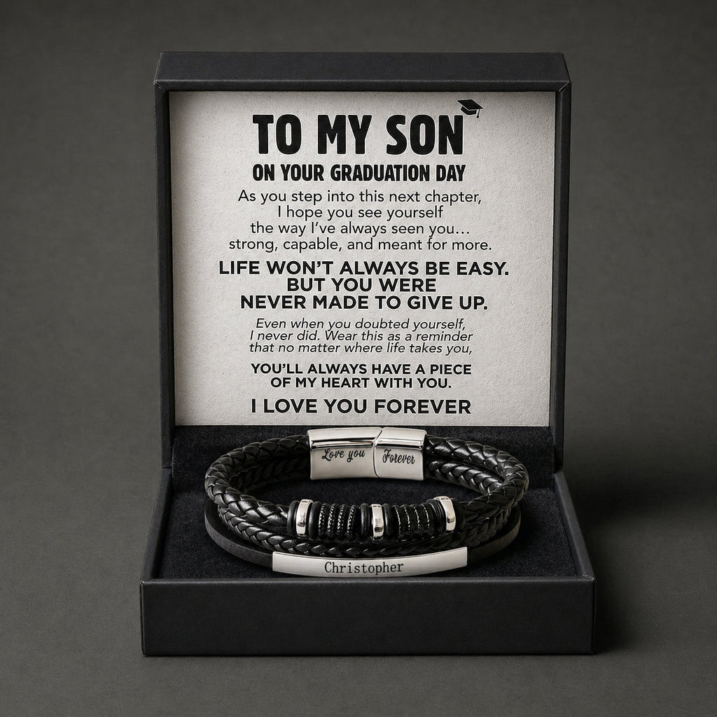 To My Son – Graduation Strength Bracelet 2026