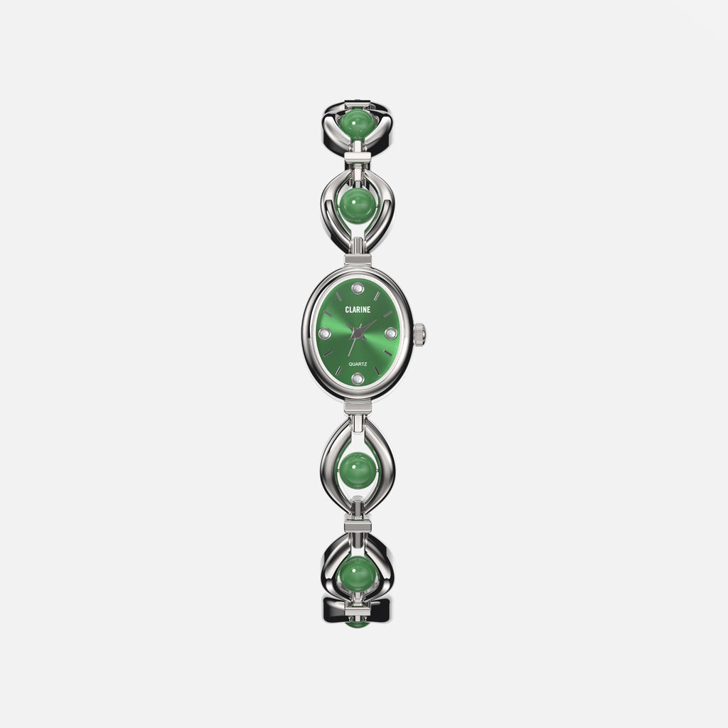 Silver / Green