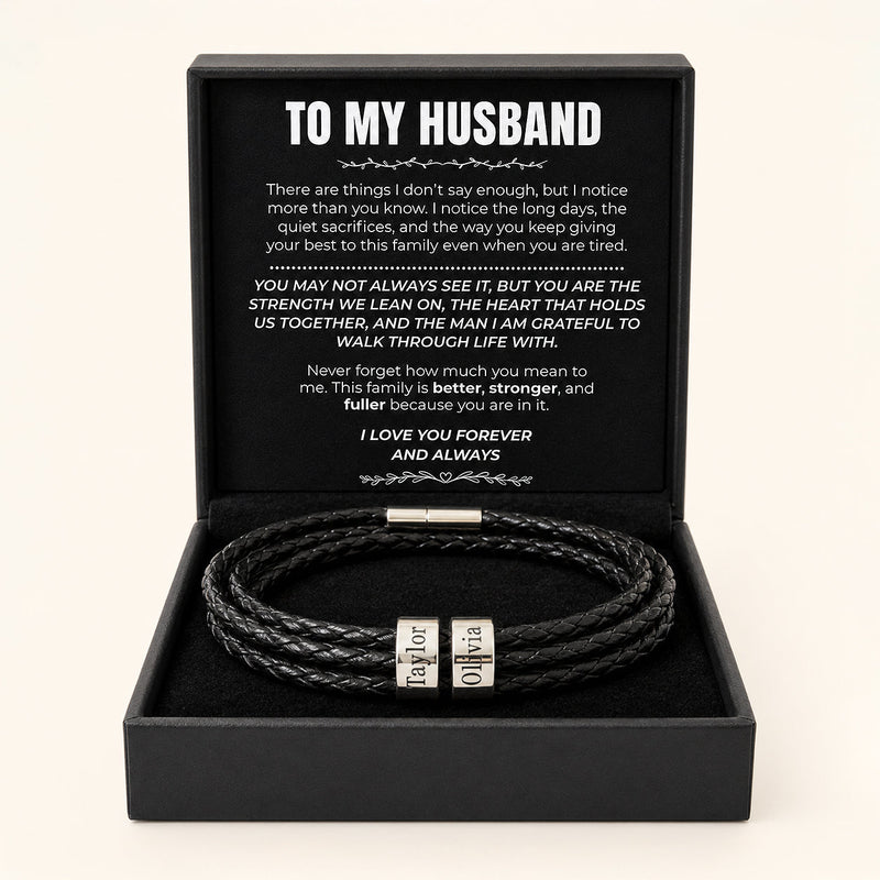 Forever By Your Side Bracelet - To My Husband