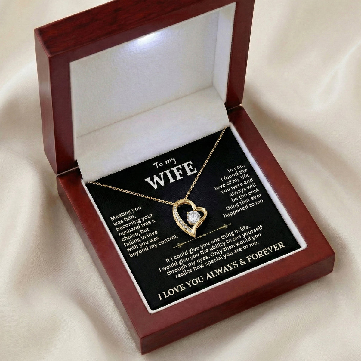 'To My Wife' The Love of My Life Necklace